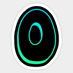 Letter O - Outline Sticker